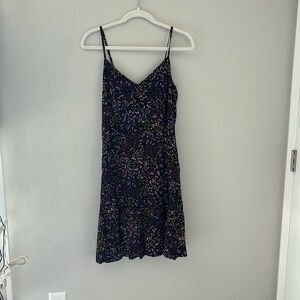 Tank strap short dress elastic back